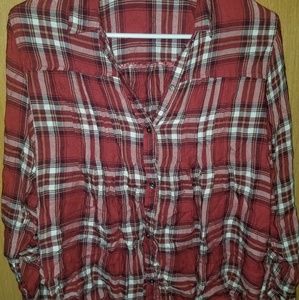 Hollister co. Soft flannel womens medium